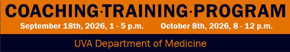 SAVE THE DATE:  2026 UVA Physician Coaching Program Banner